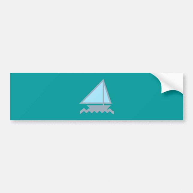 Pegatina Para Coche Sailing velero boat (Frente)