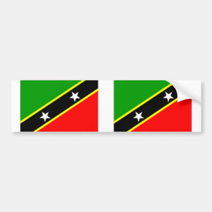 Pegatina Para Coche Saint Kitts y Nevis