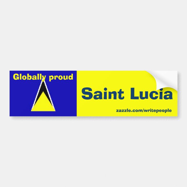 Pegatina Para Coche saint lucia (Frente)