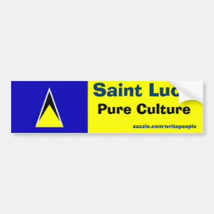 Pegatina Para Coche saint lucia, cultura pura