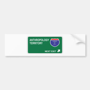Pegatina Para Coche Salida siguiente de la antropología