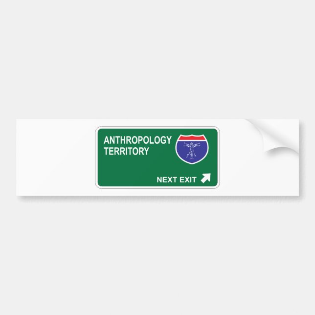 Pegatina Para Coche Salida siguiente de la antropología (Frente)