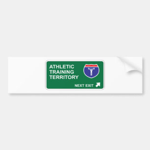 Pegatina Para Coche Salida siguiente del entrenamiento atlético