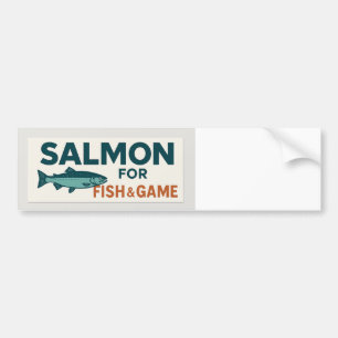 Pegatina Para Coche Salmón para pescados y parachoques de juego