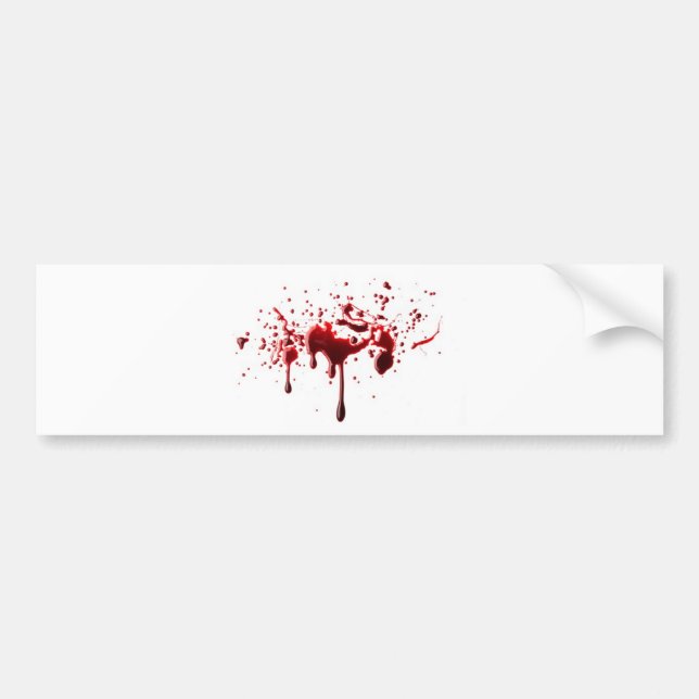Pegatina Para Coche salpicadura 3 de la sangre (Frente)