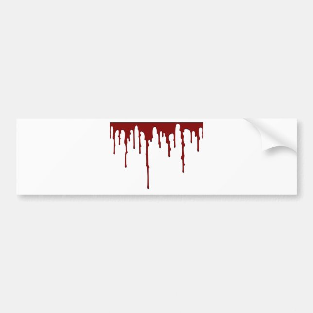Pegatina Para Coche salpicadura 5 de la sangre (Frente)
