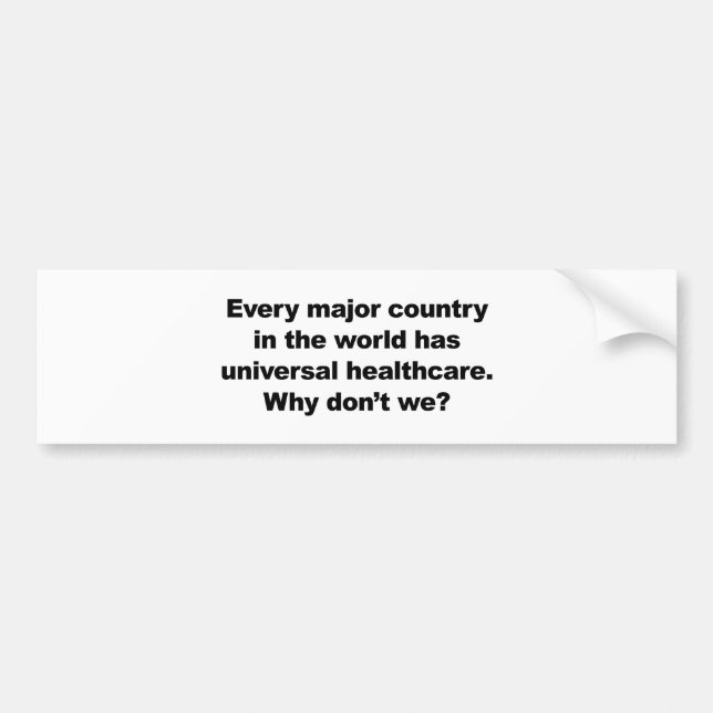 Pegatina Para Coche Salud universal (Frente)