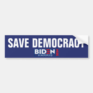 PEGATINA PARA COCHE SALVAR LA DEMOCRACIA