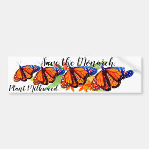 Pegatina Para Coche Salvar la mariposa monarca