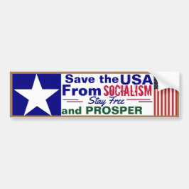 Pegatina Para Coche Salvemos a Estados Unidos del socialismo