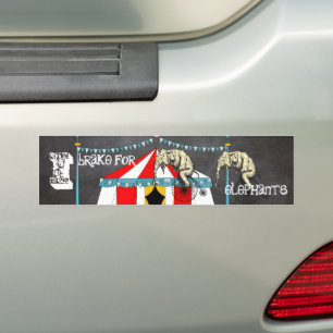 Pegatina Para Coche Salvemos a los elefantes