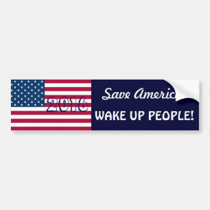 Pegatina Para Coche ¡Salven a Estados Unidos!-Vota 2016/DESPIERTA A LA