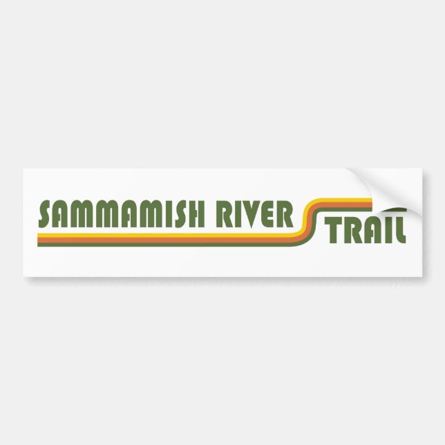 Pegatina Para Coche Sammamish River Trail Washington (Frente)