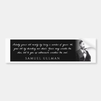 Pegatina Para Coche Samuel Ullman - nadie crece viejo simplemente por…
