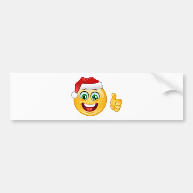 Pegatina Para Coche santa claus emoji (Frente)