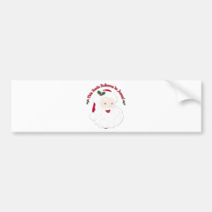Pegatina Para Coche Santa Claus Estilo Vintage Este Santa Cree En Jesú