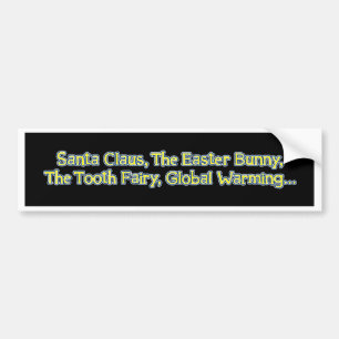 Pegatina Para Coche santa_glbl_wrming_bmprstkr_blk