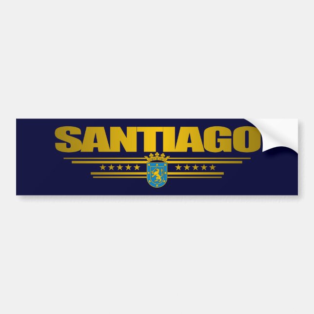 Pegatina Para Coche Santiago (Frente)