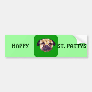 PEGATINA PARA COCHE SANTO PATTY PUG