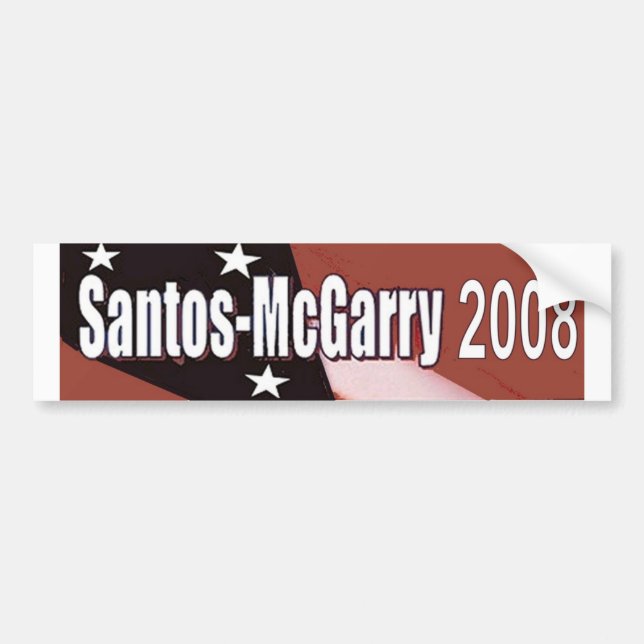 Pegatina Para Coche Santos McGarry en 2008 (Frente)