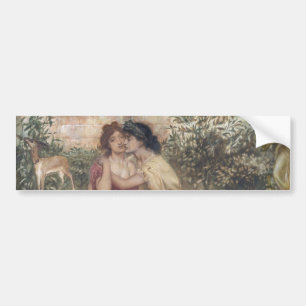 Pegatina Para Coche Sappho and Erinna in a Greek Garden (Lesbian Love)