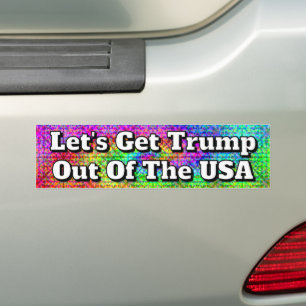 Pegatina Para Coche Saquemos a Trump de los EE. UU.