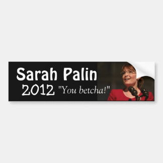 Pegatina Para Coche Sarah Palin 2012