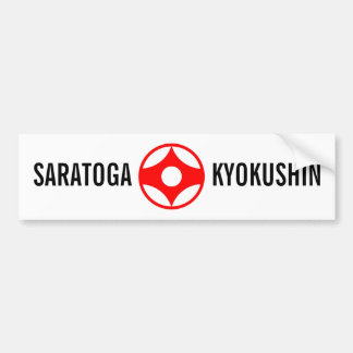 PEGATINA PARA COCHE SARATOGA KYOKUSHIN BUMPERSTICKER