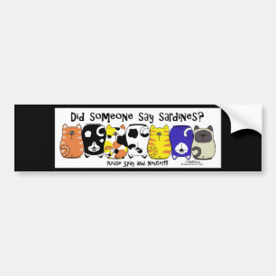 Pegatina Para Coche Sardine Cats