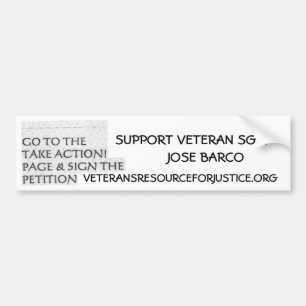 PEGATINA PARA COCHE ¡SARGENTO JOSE BARCO DEL VETERANO DE LA AYUDA!!!