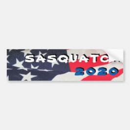 Pegatina Para Coche Sasquatch 2020 con la bandera