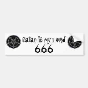 Pegatina Para Coche satan es el señor