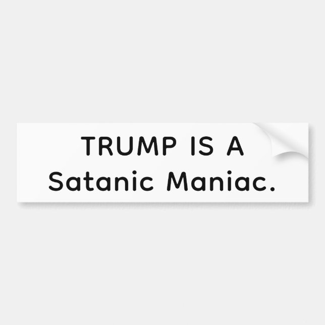 Pegatina Para Coche Satanic Maniac Trump Hankamer Artjunkhaus Comic (Frente)