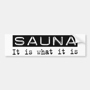Pegatina Para Coche Sauna es