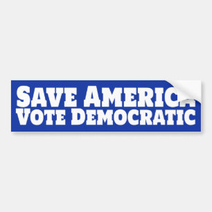Pegatina Para Coche Save America Vote Democratic