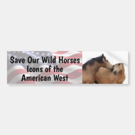 Pegatina Para Coche Save Our Wild Horses