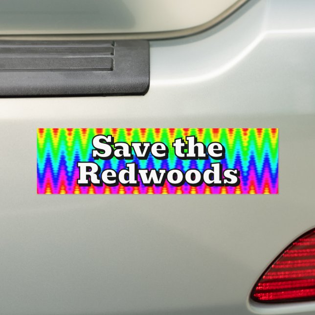 Pegatina Para Coche Save the Redwoods (en coche)