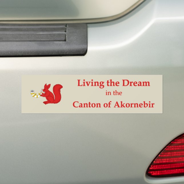 Pegatina Para Coche SCA Akornebir Bumper Sticker (en coche)