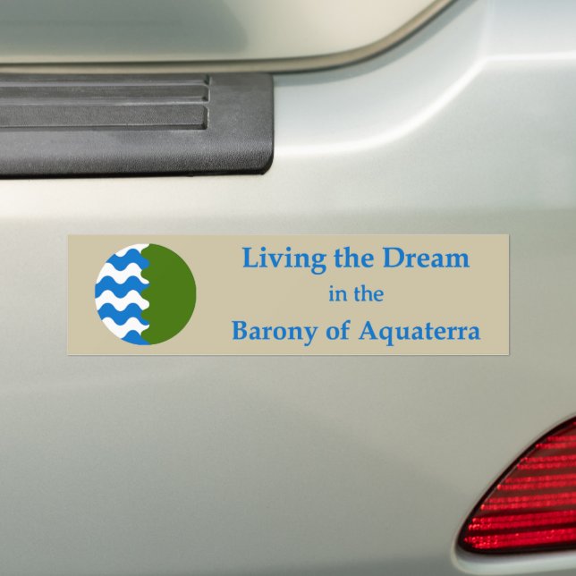 Pegatina Para Coche SCA Aquaterra Bumper Sticker (en coche)