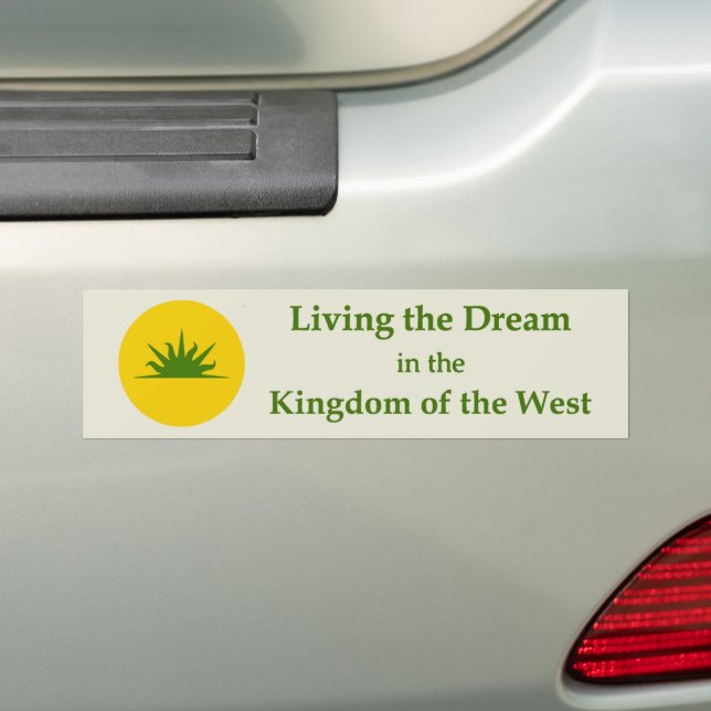 Pegatina Para Coche SCA Kingdom of the West Bumper Sticker (en coche)