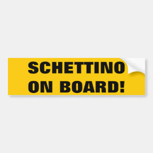 PEGATINA PARA COCHE ¡SCHETTINO A BORDO!