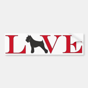 Pegatina Para Coche Schnauzer Lover Bumpersticker