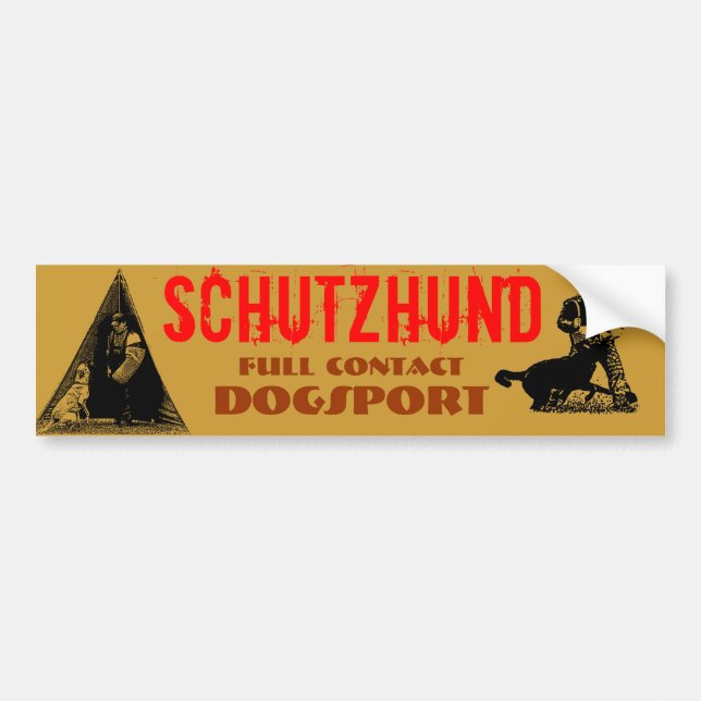 Pegatina Para Coche Schutzhund (Frente)