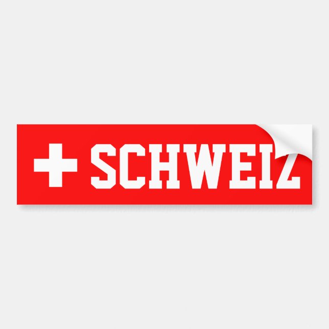 Pegatina Para Coche Schweiz (Frente)