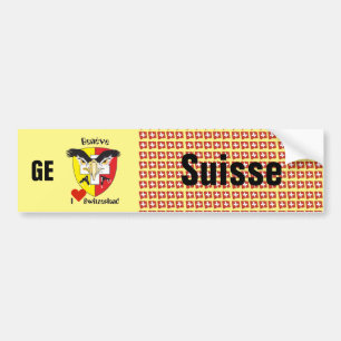 Pegatina Para Coche Schweiz Svizzera Suisse Genf Autoaufkleber