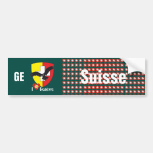Pegatina Para Coche Schweiz Svizzera Suisse Genf Autoaufkleber