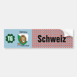 Pegatina Para Coche Schweiz Svizzera Suisse Thurgau Aufkleber