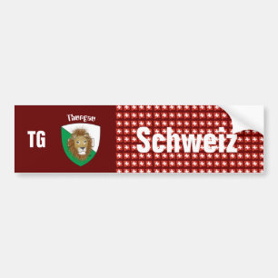 Pegatina Para Coche Schweiz Svizzera Suisse Thurgau Aufkleber