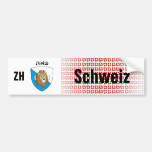 Pegatina Para Coche Schweiz Svizzera Suisse Zürich Autoaufkleber