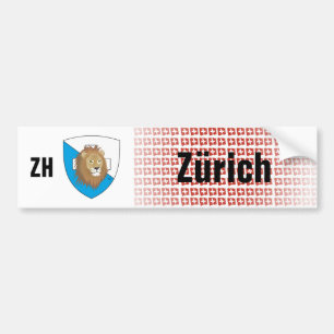 Pegatina Para Coche Schweiz Svizzera Suisse Zürich Autoaufkleber
